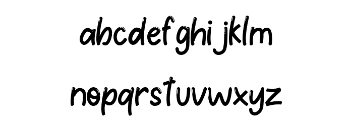 Littlecandy Font LOWERCASE