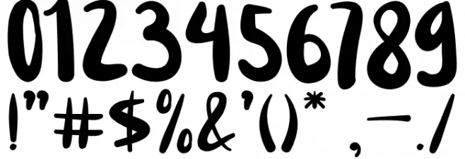 Littleharvey フォント その他の文字