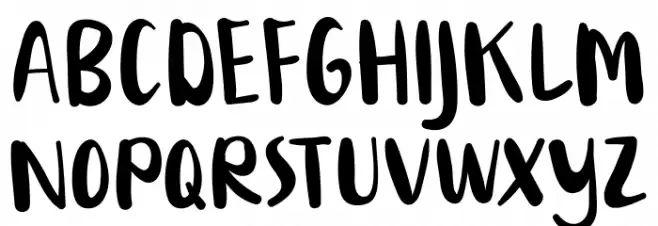 Littleharvey フォント 大文字