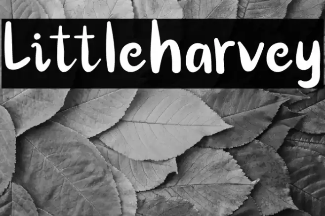 Littleharvey フォント examples