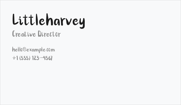 Littleharvey Business Card