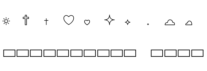 Liturgica Light Font OTHER CHARS