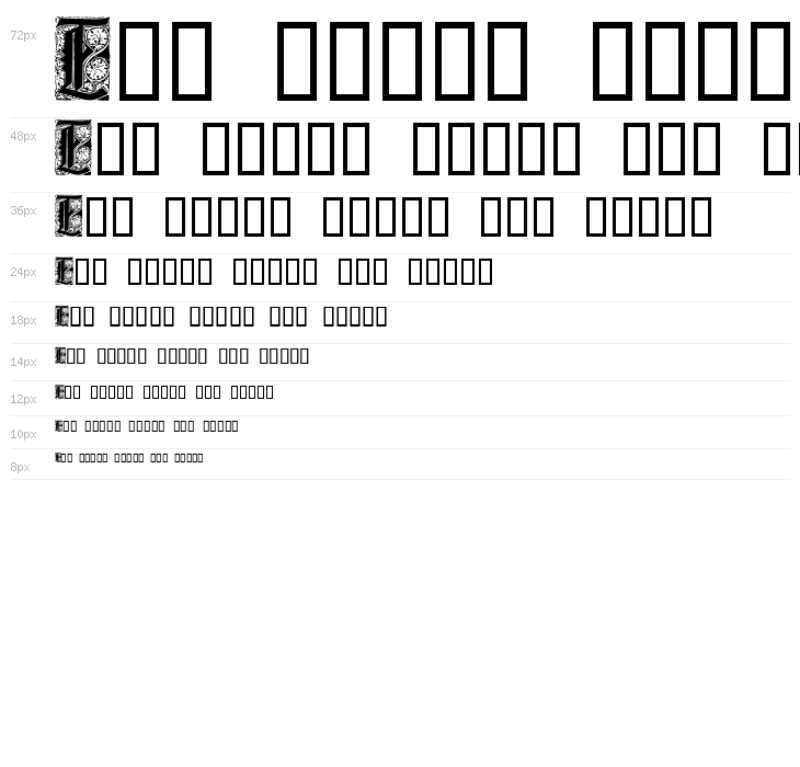 Liturgisch Zierbuchstaben Waterfall