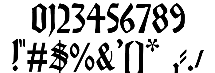 Liturgisch Font OTHER CHARS