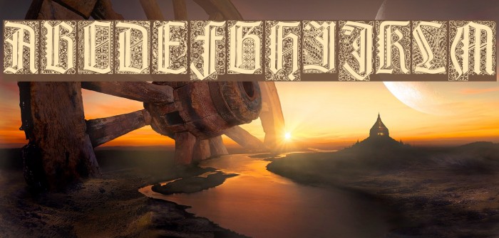 LiturgischZierbuchstaben Font examples