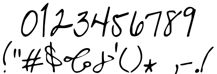 Liu Jian Mao Cao Regular Font OTHER CHARS