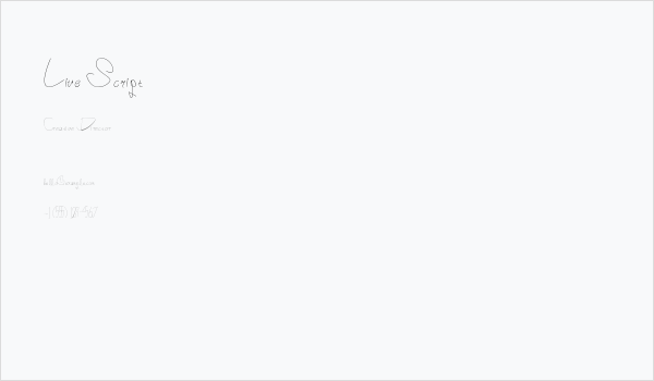 Live Script Business Card