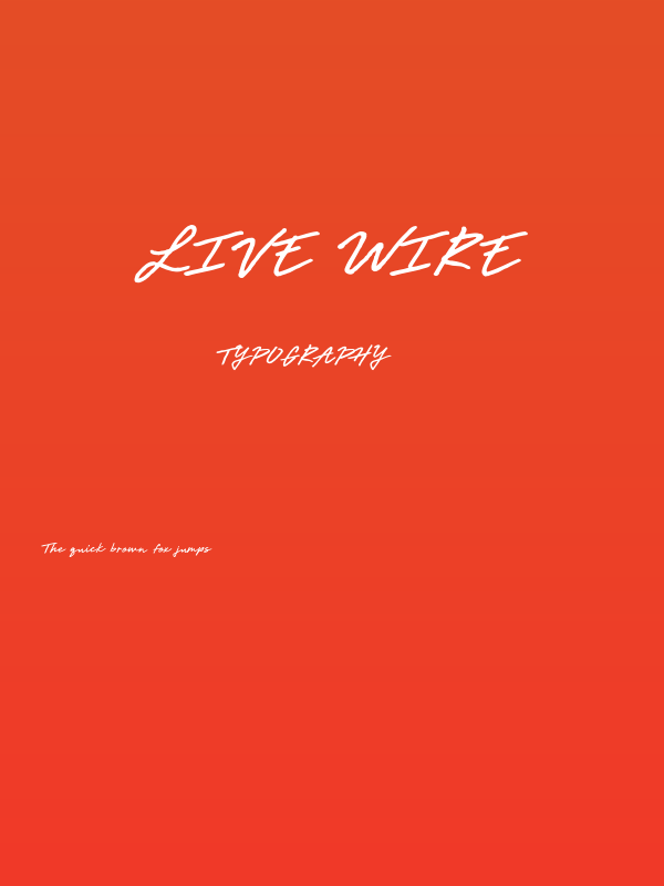 Live Wire Poster