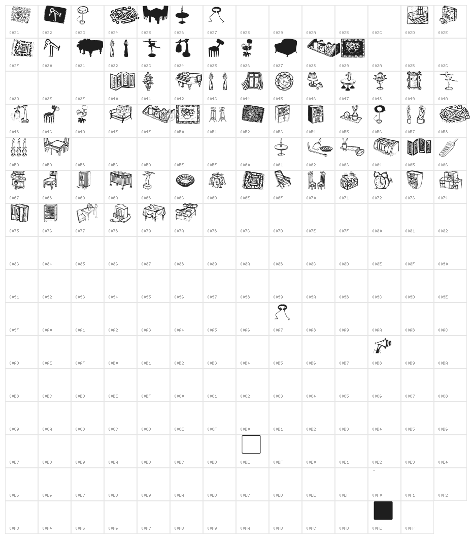 LiveStyle Character Map