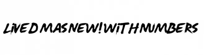 Lived Mas NEW! With Numbers  Fuentes Gratis Descargar