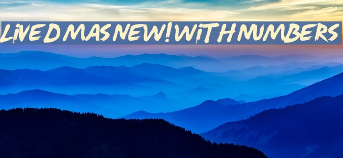 Lived Mas NEW! With Numbers Example 2