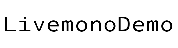 LivemonoDemo  नि: शुल्क फ़ॉन्ट्स डाउनलोड