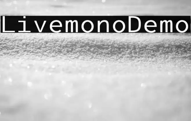 LivemonoDemo Font examples