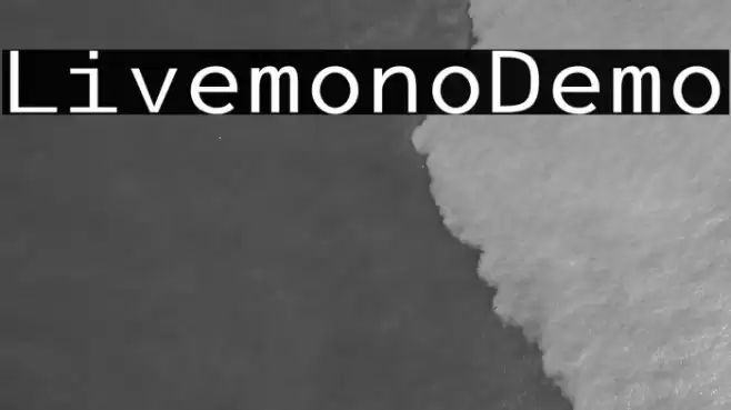 LivemonoDemo Font examples