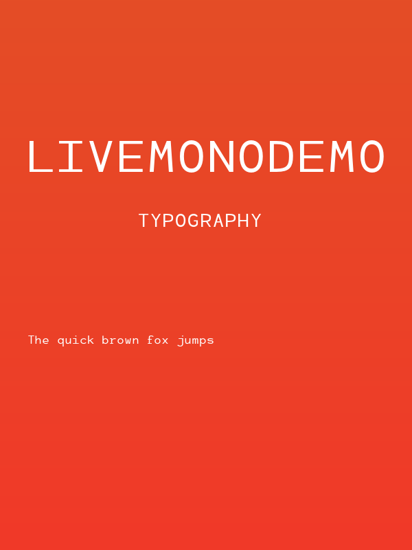 LivemonoDemo Poster