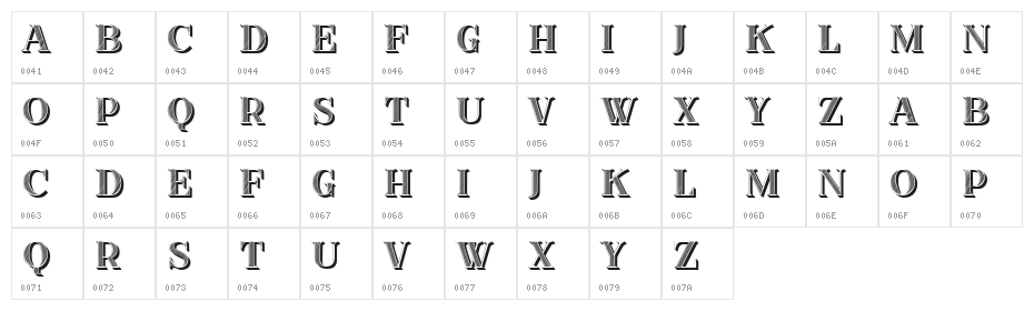Liverpool Regular Character Map