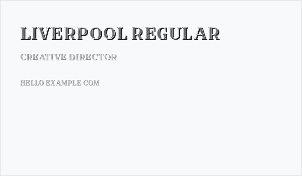 Liverpool Regular Business Card