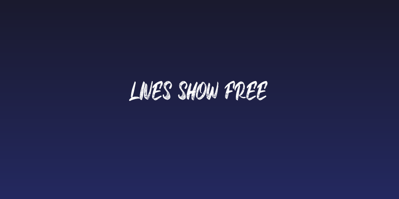 Lives Show FREE Social Header