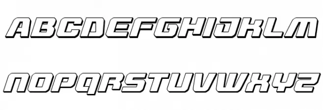 Livewired 3D Italic Fuentes MINÚSCULAS