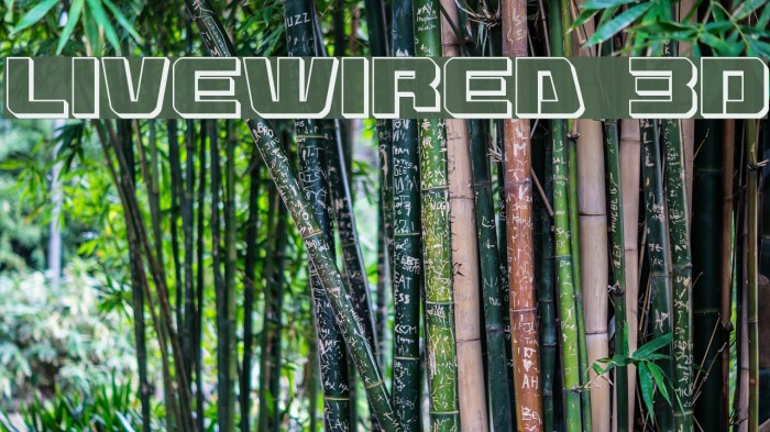 Livewired 3D Font examples