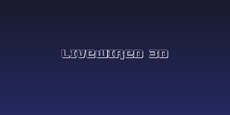 Livewired 3D Social Header
