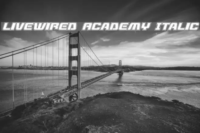 Livewired Academy Italic Font examples
