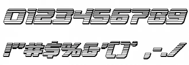 Livewired Chrome Italic Font OTHER CHARS