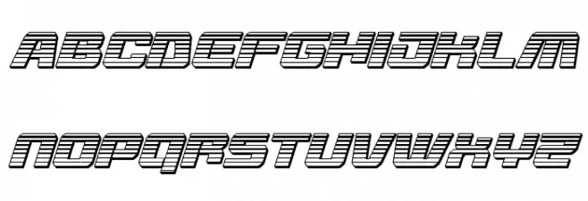 Livewired Chrome Italic फ़ॉन्ट लोअरकेस