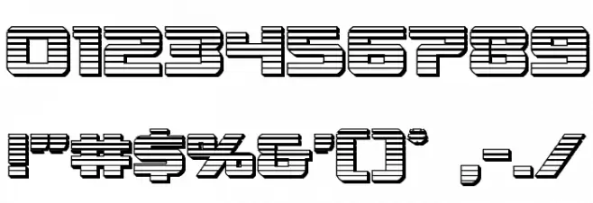 Livewired Chrome Font OTHER CHARS