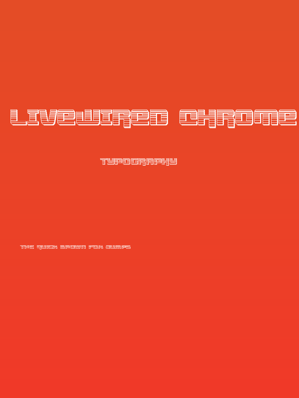 Livewired Chrome Poster