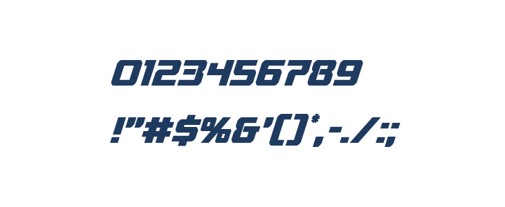 Livewired Condensed Italic Other Characters