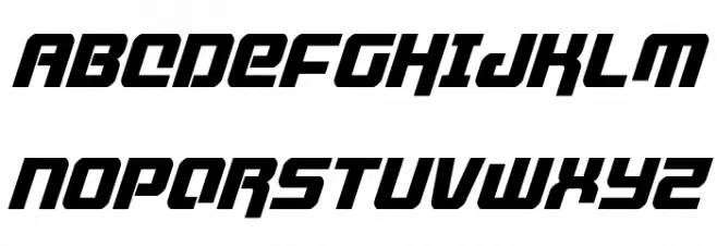 Livewired Condensed Italic フォント 大文字