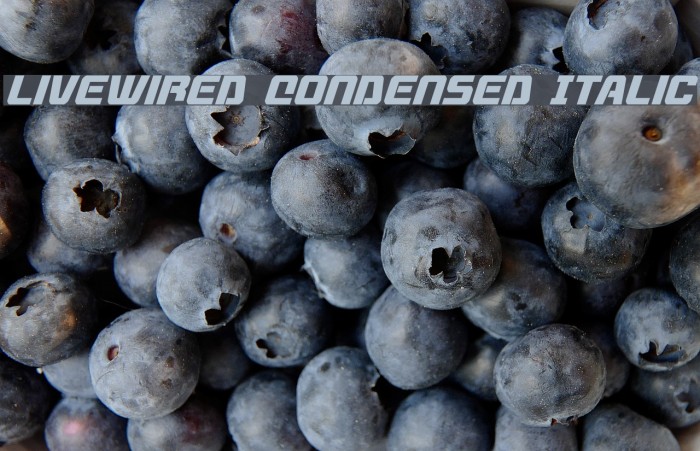 Livewired Condensed Italic Example 3