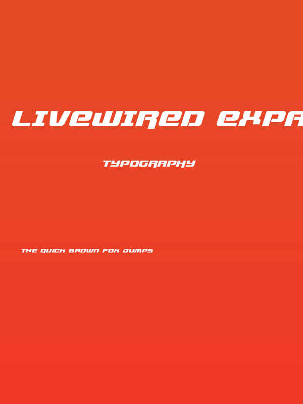 Livewired Expanded Italic Poster