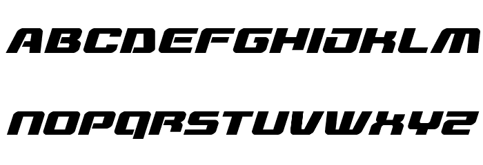 Livewired Expanded Italic Font LOWERCASE