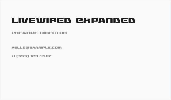 Livewired Expanded Business Card