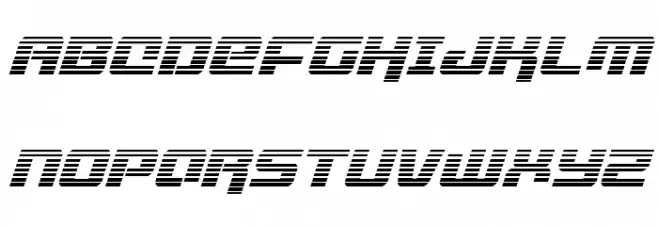 Livewired Gradient Italic Font Litere mari