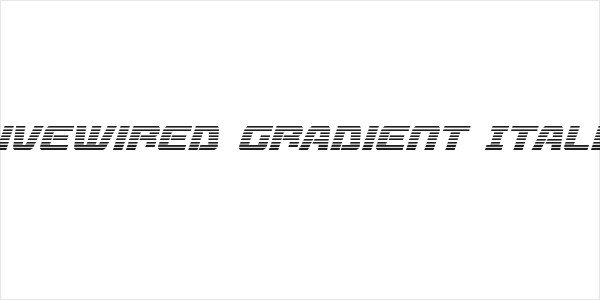 Livewired Gradient Italic Logo