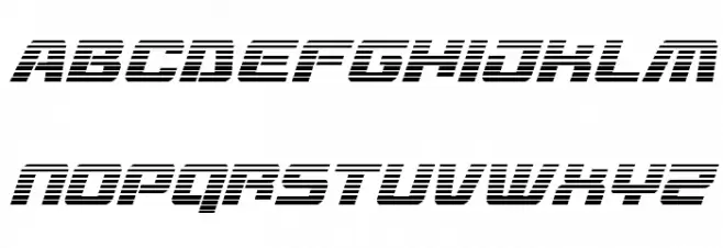 Livewired Gradient Italic Шрифта строчной