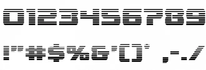 Livewired Gradient Font OTHER CHARS
