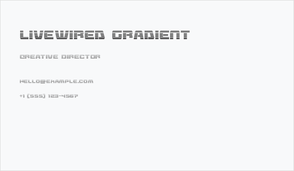Livewired Gradient Business Card