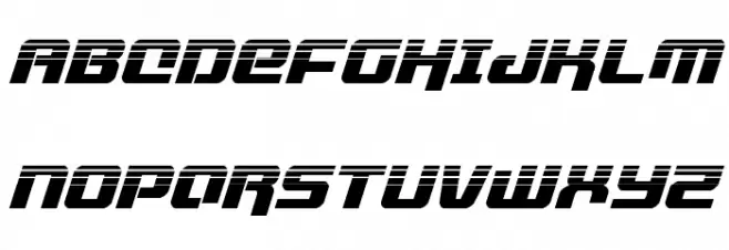 Livewired Halftone Italic Schriftart Groß