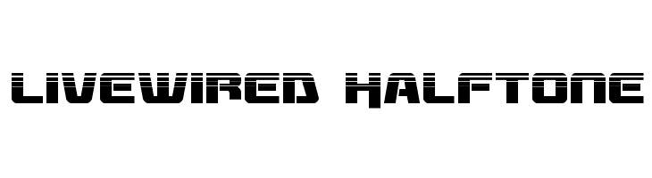 Livewired Halftone  Frei Schriftart Herunterladen