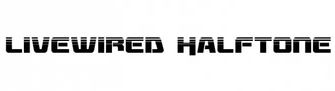 Livewired Halftone  Frei Schriftart Herunterladen