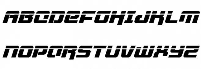Livewired Laser Italic Schriftart Groß