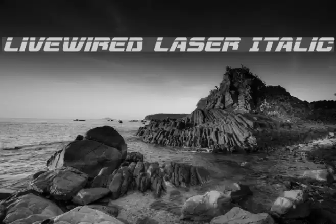 Livewired Laser Italic Font examples