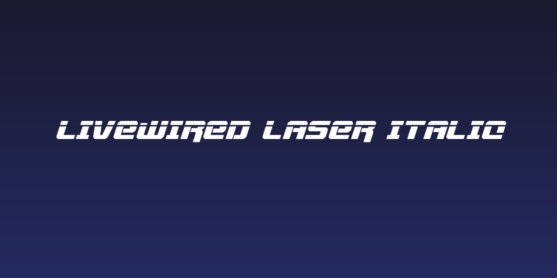 Livewired Laser Italic Social Header