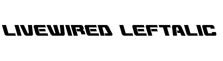 Livewired Leftalic  フリーフォントのダウンロード