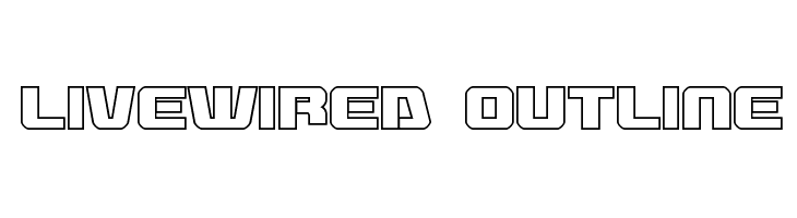 Livewired Outline  Frei Schriftart Herunterladen