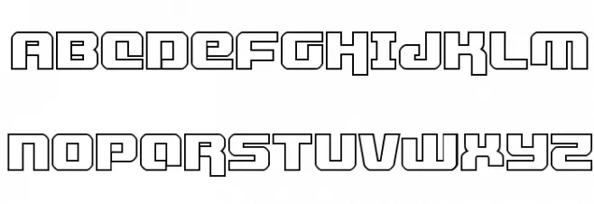 Livewired Outline Schriftart Groß